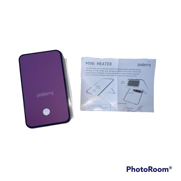 Jamberry Nail Dryer Heater Mini Fan Purple Instructions Manicure Wraps READ - Picture 1 of 9